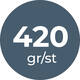 420 gr/st